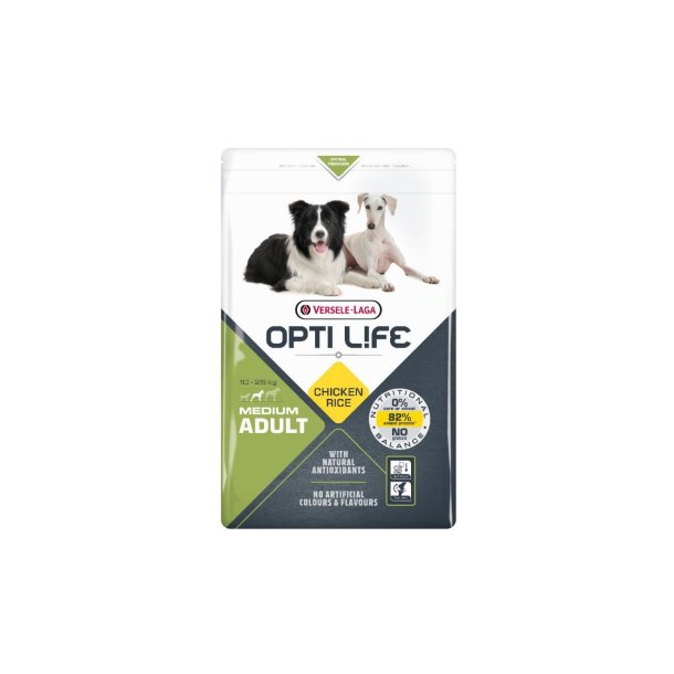 Opti Life Adult Medium 12,5 kg kornfri