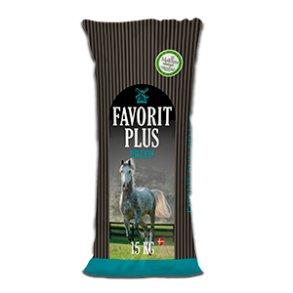  Mllerens FAVORIT PLUS PELLETS - 15 kg. Hel palle 840 kg 56 skke. Gratis levering
