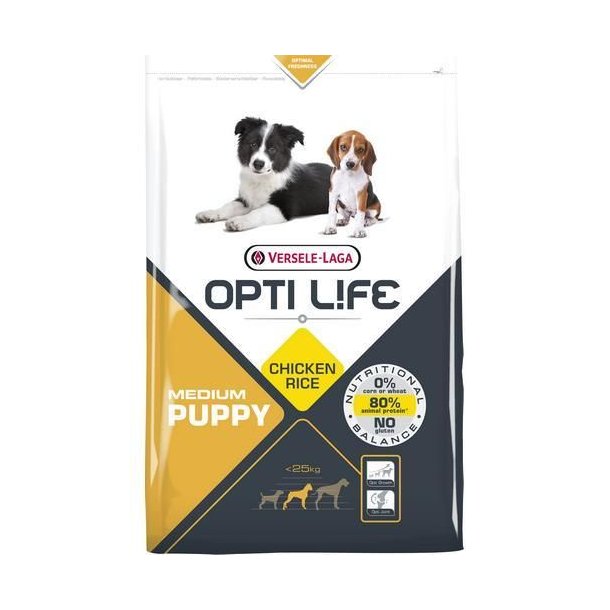 Opti Life Puppy Medium 12,5 kg